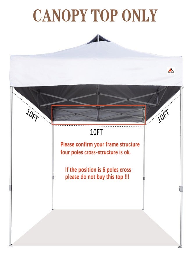 SCOCANOPY 10x10 Canopy Replacement Canopy Top with Air Vent,Canopy Cover ONLY, (White) - Image 5