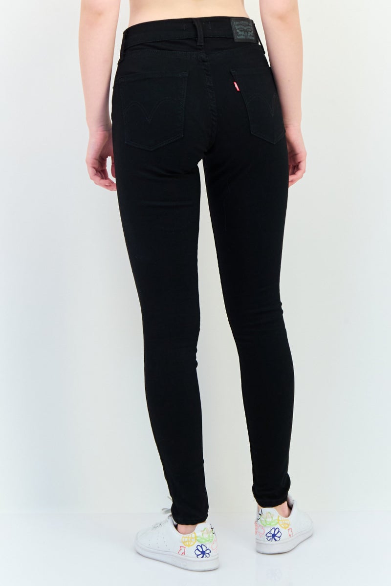 Levi's Women Super Skinny Fit Solid Pants, Black - Image 3