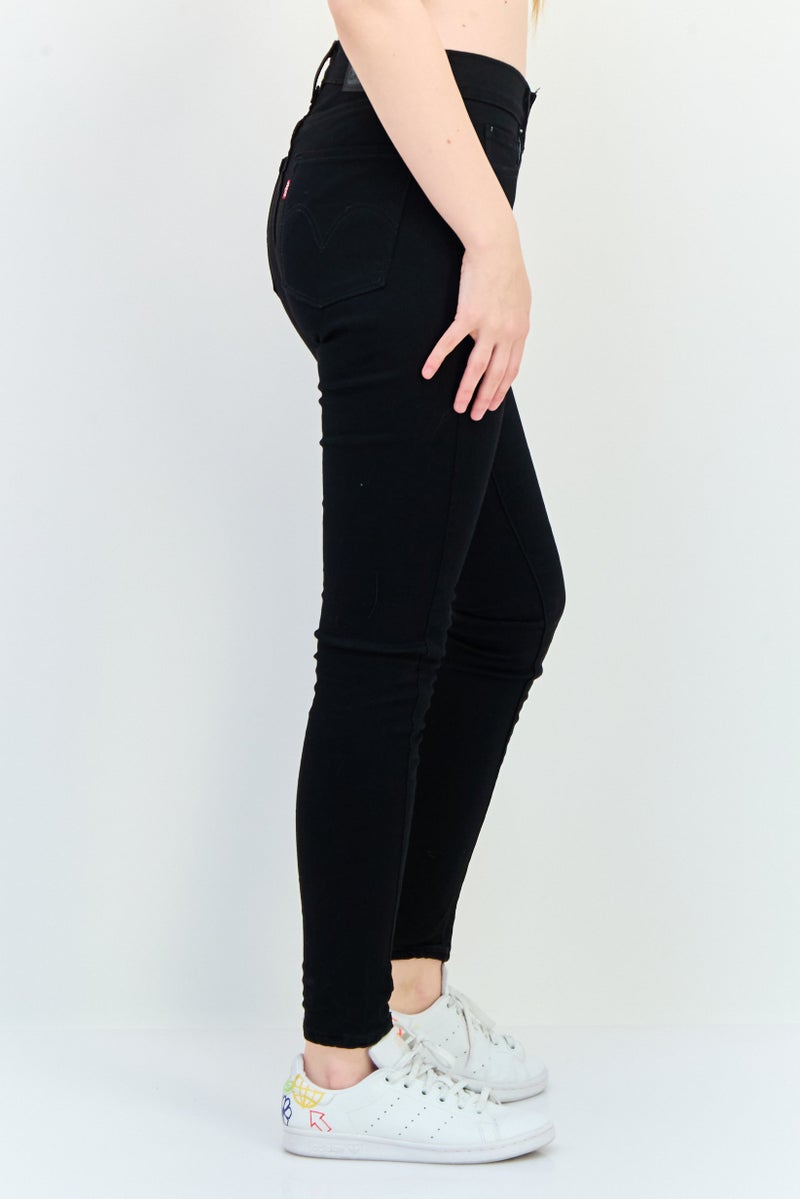 Levi's Women Super Skinny Fit Solid Pants, Black - Image 2