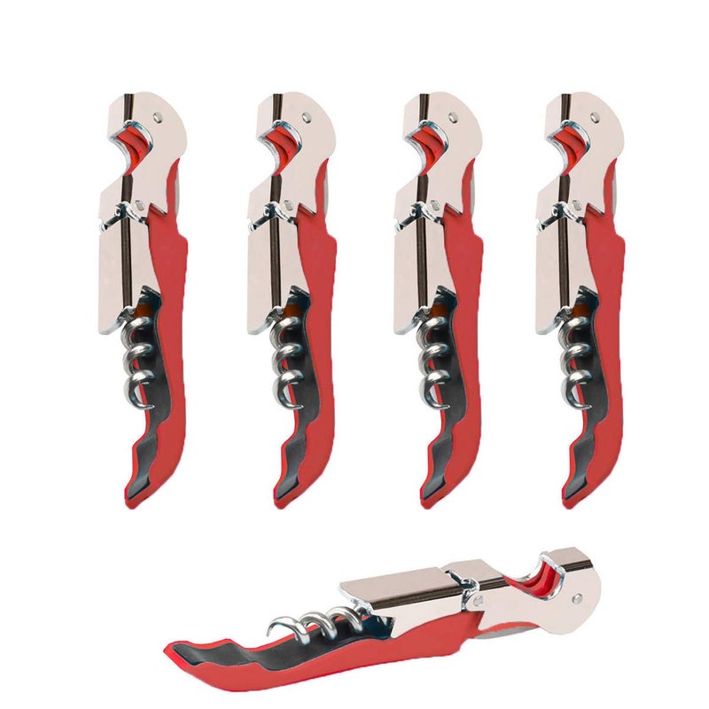 Professional Waiter Corkscrew Wine Openers Set Heavy Duty Stainless Steel Hinges Wine Key for Restaurant Waiters Sommelier Bartenders