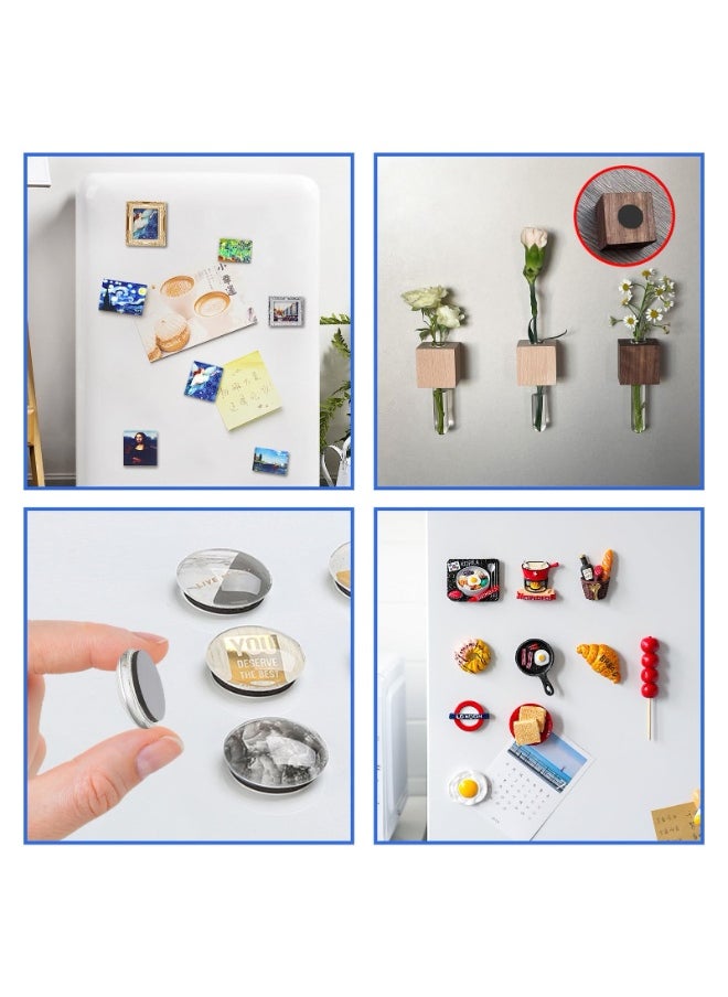 Generic Self Adhesive Magnet Dots - Peel & Stick Magnetic Circles - Flexible Sticky Magnets - Sheets is Alternative to Magnetic Squares, Stickers, Strip and Tape  - Image 2