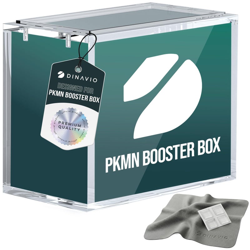 Dinavio Crafthouse PKMN Booster Box Case Acrylic Display Stackable - 8mm + 5mm Ultra Thick Acrylic with N52 Strong Magnets - PKMN Booster Box Case Protector - Compatible with PKMN Booster Boxes - Image 1