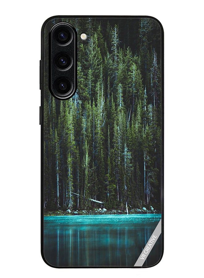 VR CREATIVE Protective Case Cover For Samsung Galaxy S24 Lake Design Multicolour - Image 1