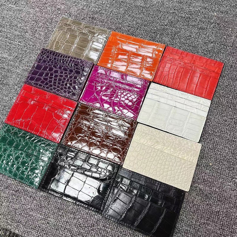 New Crocodile Leather Card Bag Fashion Men'S Multi-Card Card Card Set Women'S Leather Coin Purse - Image 2