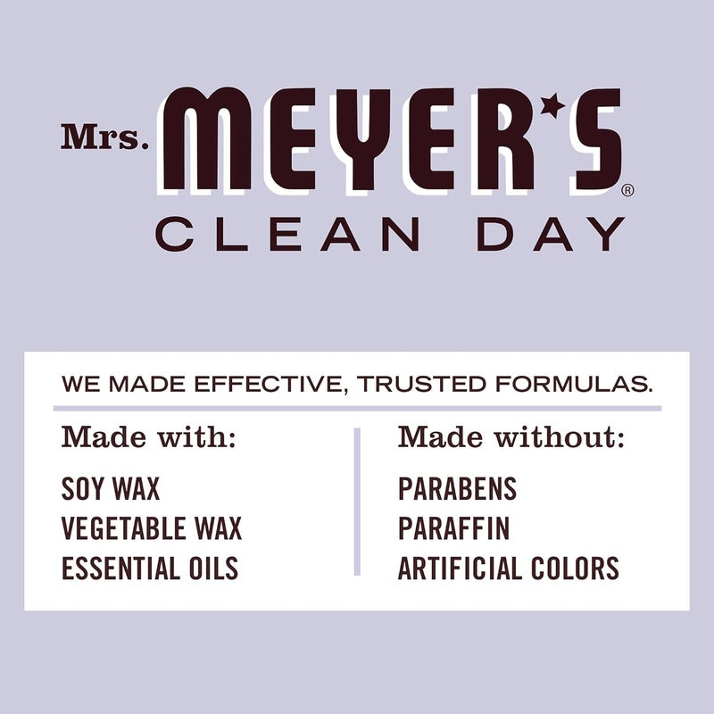 MRS. MEYER'S CLEAN DAY Soy Tin Candle, 12 Hour Burn Time, Made with Soy Wax and Essential Oils, Lavender, 2.9 Oz - Image 5