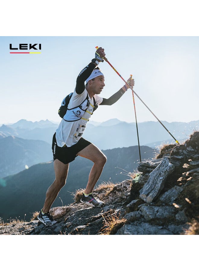 Leki Champion Cross-country Poles Outdoor Hiking Mountaineering Poles Internal Lock Carbon Fiber Folding Z Poles 115cm - Image 1