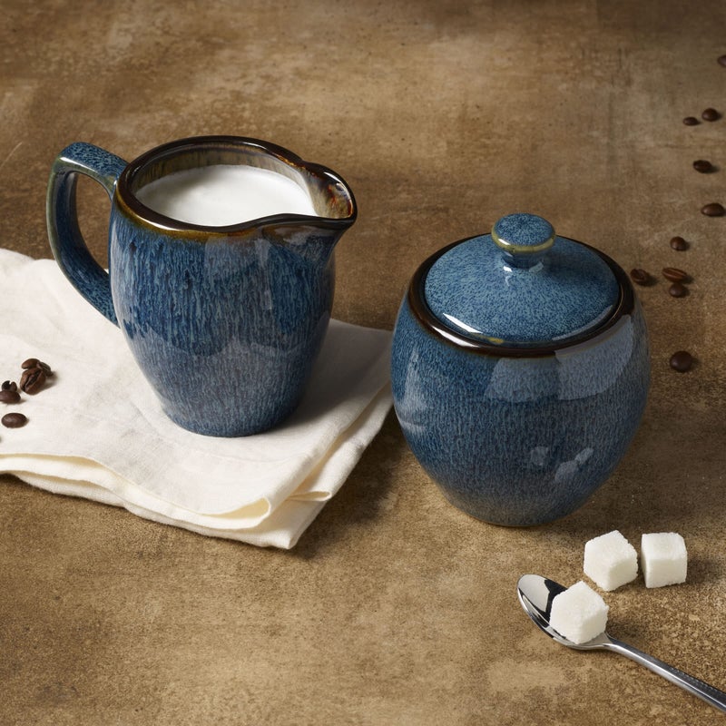 Pfaltzgraff Monroe Blue Sugar and Creamer Set, 2 Piece - Image 3