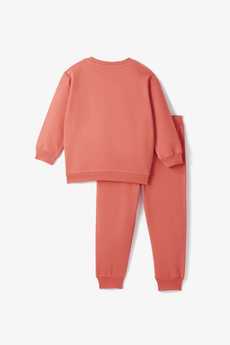 جون Baby Girl 2-Piece Printed Tracksuit