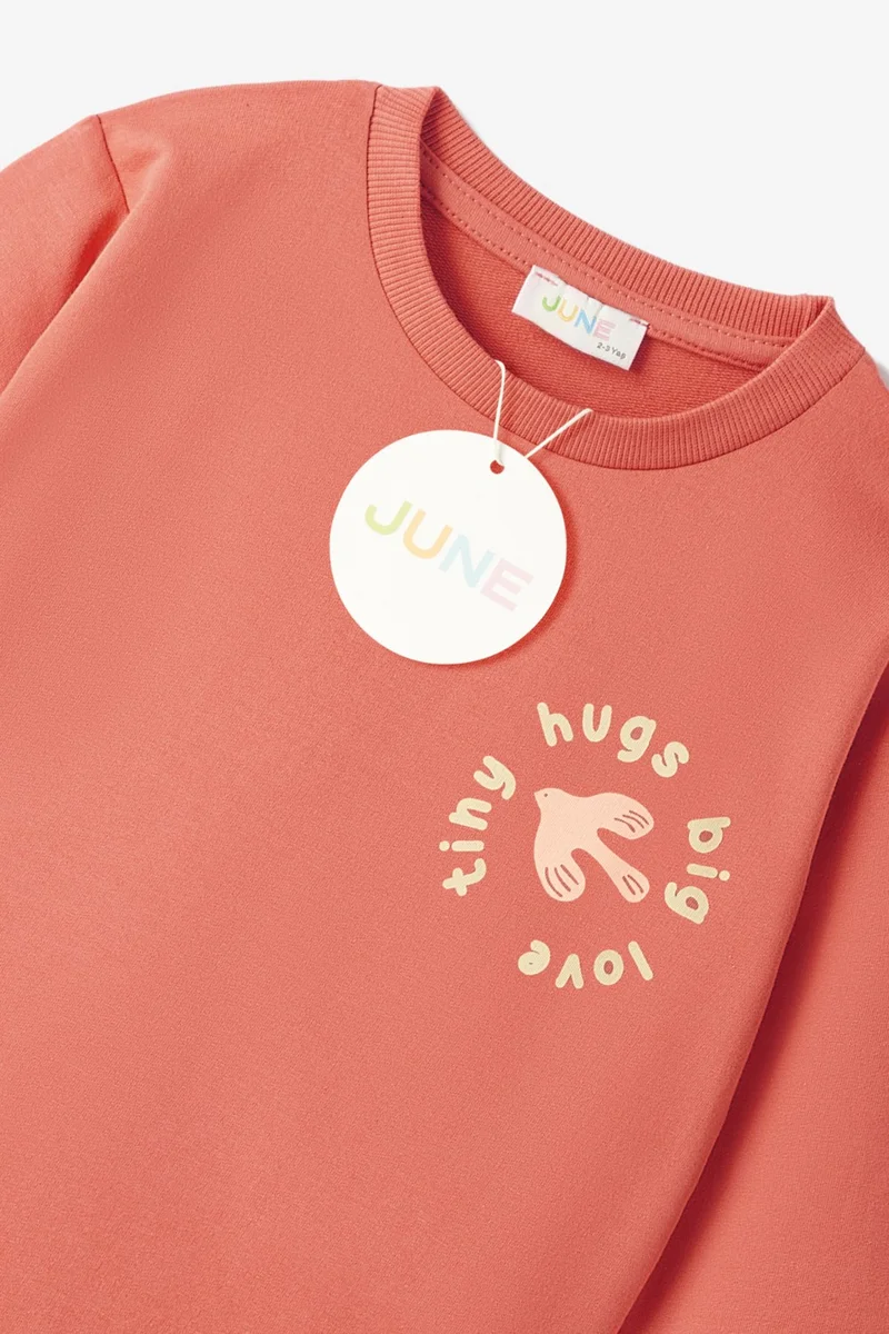 جون Baby Girl 2-Piece Printed Tracksuit