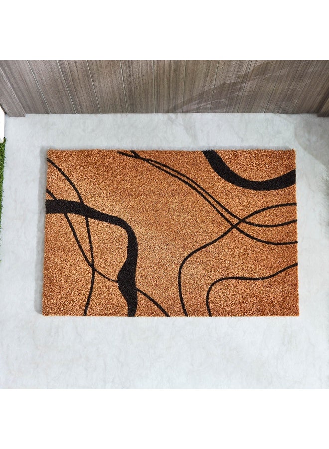 Home Box Zara Printed PVC Back Coir Doormat - 60x90 cm - Image 1