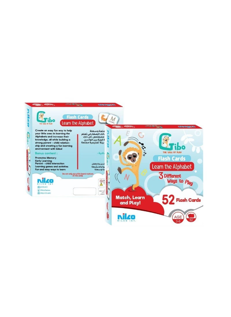 NILCO Gibo Flash Card Learn The Alphabet | Educational Toy
