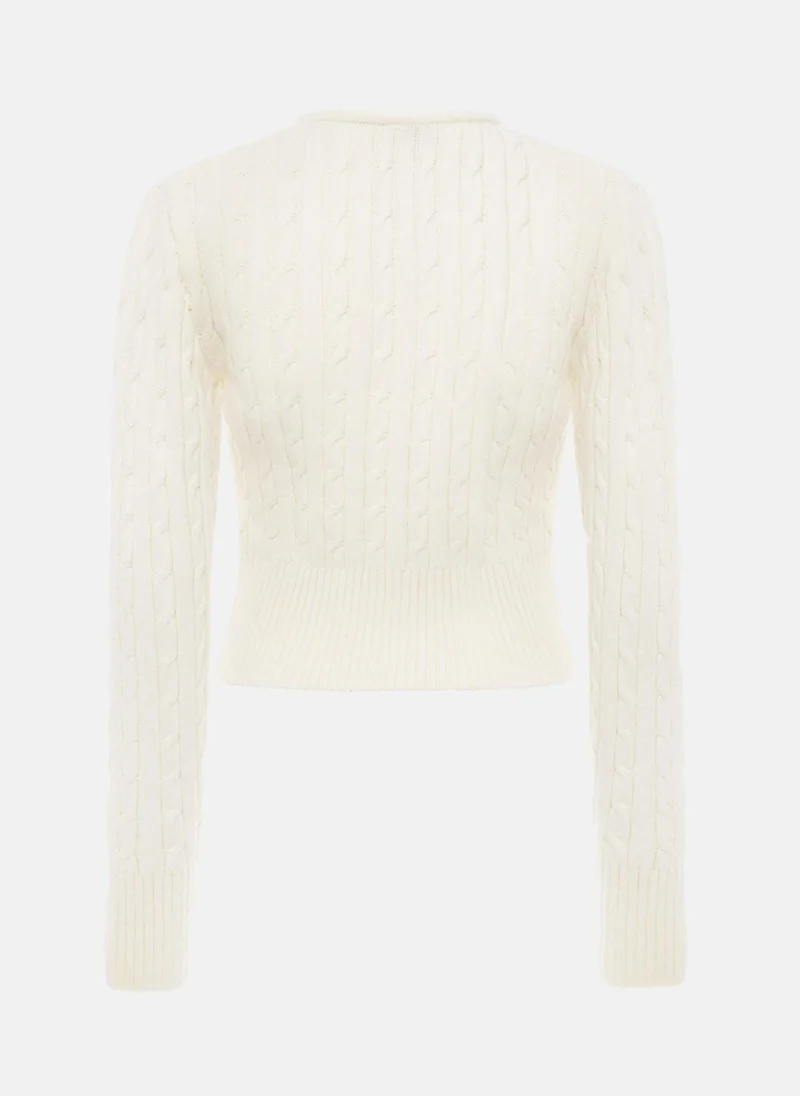 Lichi  Cropped cable-knit cardigan for Women | Best Price UAE