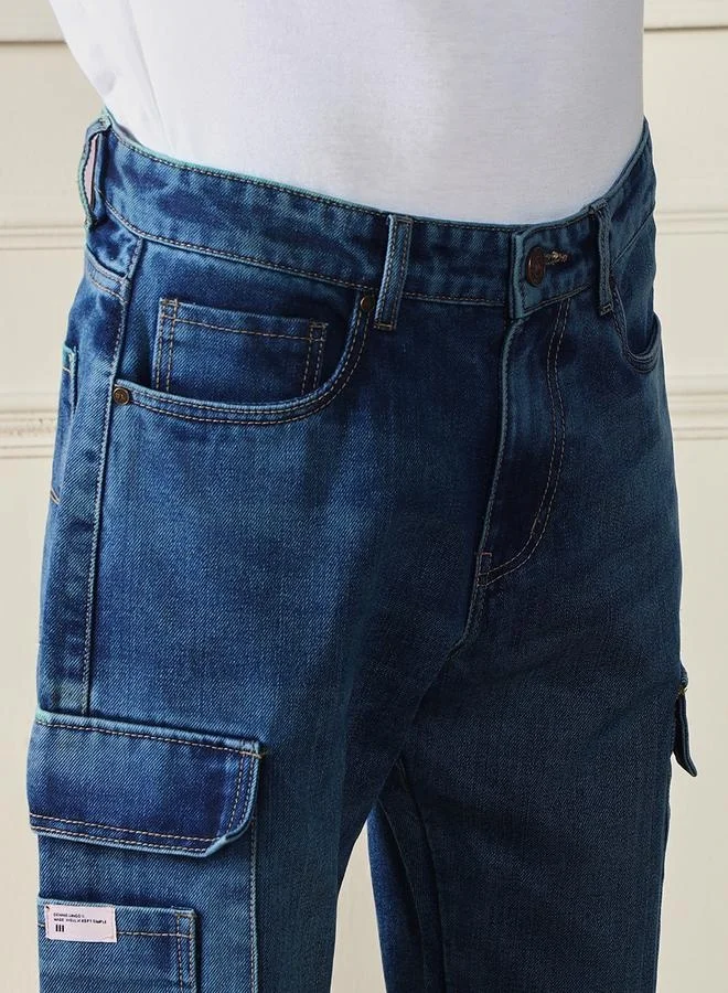 Dennis Lingo  Men’s Relaxed Fit Mid Blue Jeans – Comfortable and Stylish for Men | Best Price UAE