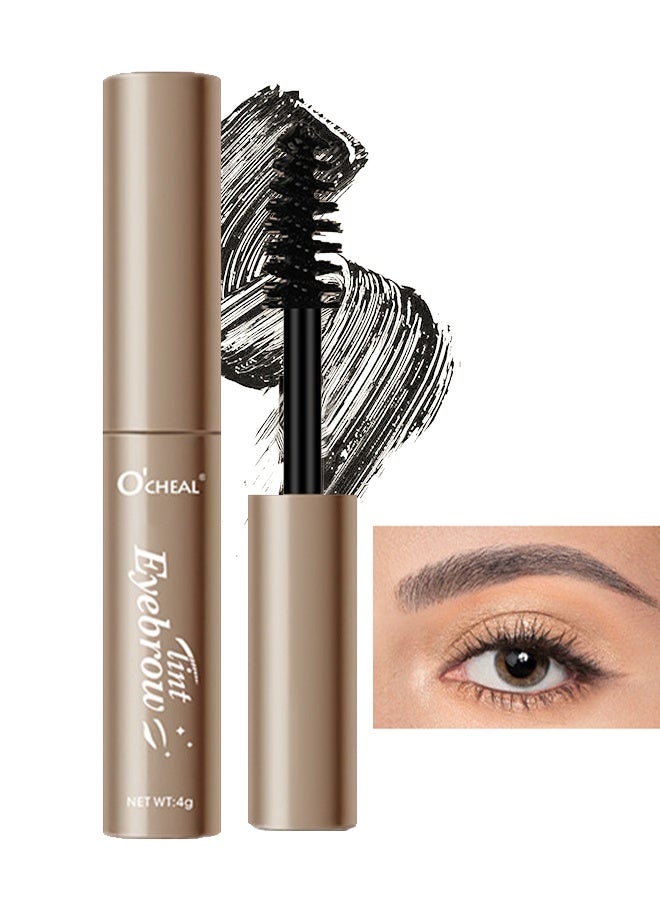 OCHEAL Eyebrow Tint，Brow Longwear Waterproof Tinted Brow Gel,Transfer- Proof,Smudge-resistant,Quick Drying,Easy and quick application with precise brush 04#GREY - Image 1
