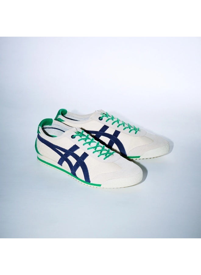 TIGER Onitsuka Tiger Mexico 66 Sd Low Top Shoes Beige/Green/Blue For Women/Men/Students - Image 2