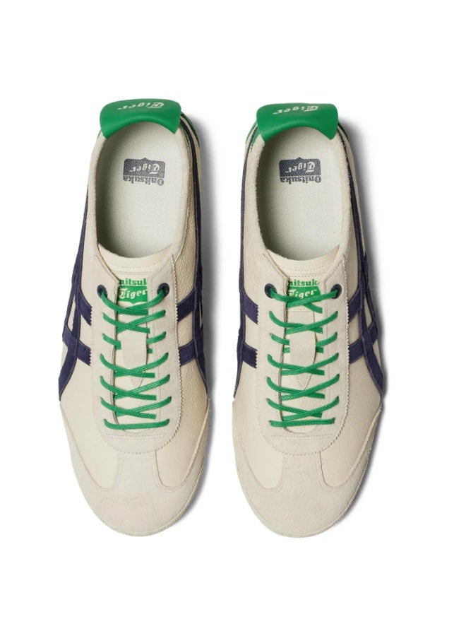 TIGER Onitsuka Tiger Mexico 66 Sd Low Top Shoes Beige/Green/Blue For Women/Men/Students - Image 5