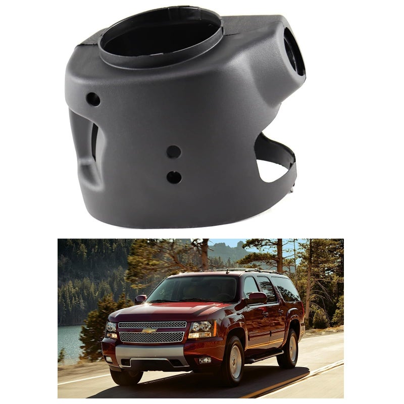 LOSTAR Steering Column Cover Shroud Compatible with 20032006 Silverado Sierra Suburban Tahoe Yukon Transmission Replaces 26089140