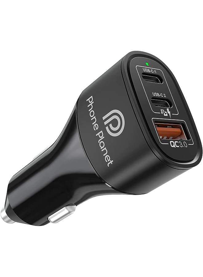 Phone Planet USB C Car Charger, Phone Planet Type C Fast Charging Car Plug Block Compatible for iPhone 14/13/12/11 Pro Max Mini, Macbook,Laptop,iPad,Galaxy S23 Ultra/M13/A04/A33/A32/A54, Huawei,Xiaomi,Oneplus - Image 1