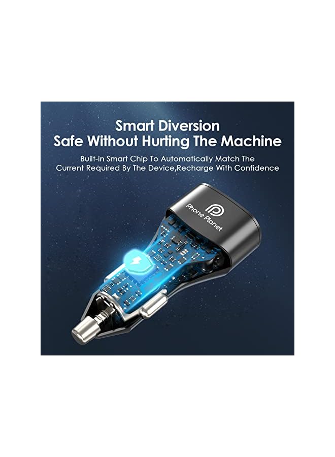 Phone Planet USB C Car Charger, Phone Planet Type C Fast Charging Car Plug Block Compatible for iPhone 14/13/12/11 Pro Max Mini, Macbook,Laptop,iPad,Galaxy S23 Ultra/M13/A04/A33/A32/A54, Huawei,Xiaomi,Oneplus - Image 5