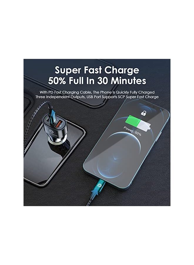 Phone Planet USB C Car Charger, Phone Planet Type C Fast Charging Car Plug Block Compatible for iPhone 14/13/12/11 Pro Max Mini, Macbook,Laptop,iPad,Galaxy S23 Ultra/M13/A04/A33/A32/A54, Huawei,Xiaomi,Oneplus - Image 4