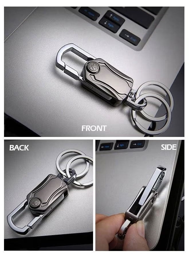 Generic - Heavy Duty Keychain Opener with 2 Keyrings Car Keychains,Bottle Opener, Fingertip Gyroscope,Auto Parts - Image 1