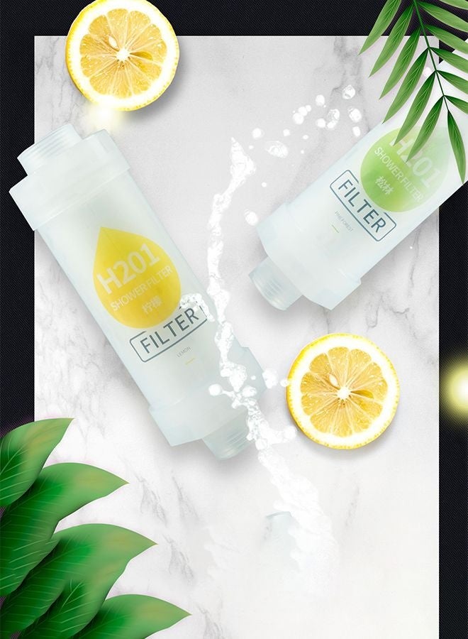 هومستر فلتر الدش ثلاثي الأحزمة، فلتر الدش لإزالة الصدأ، العلاج بالعطر الصخري منعّم المياه الصلد فلتر الدش الكلور والفلورايد، تركيب سهل لفلتر رأس الدش الشامل (زنبقة + غابة الصنبور + الأوسمانثوس) - Image 5