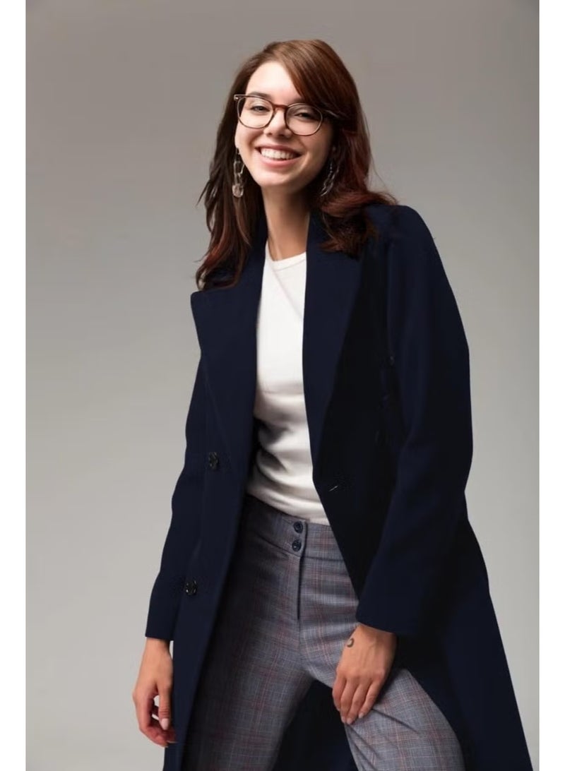 Barbora Full Length Cashmere Cashmere Coat - Image 4