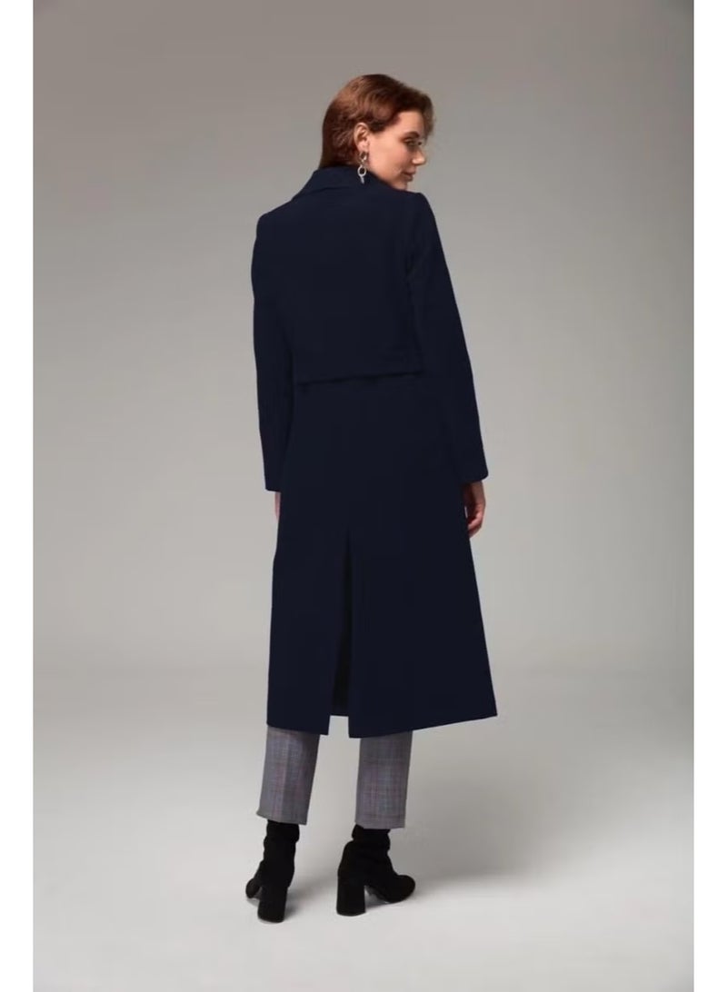 Barbora Full Length Cashmere Cashmere Coat - Image 2