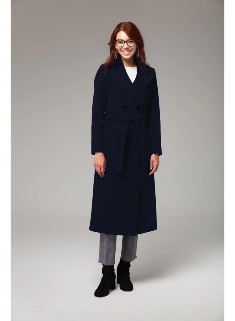 Barbora Full Length Cashmere Cashmere Coat - Image 3
