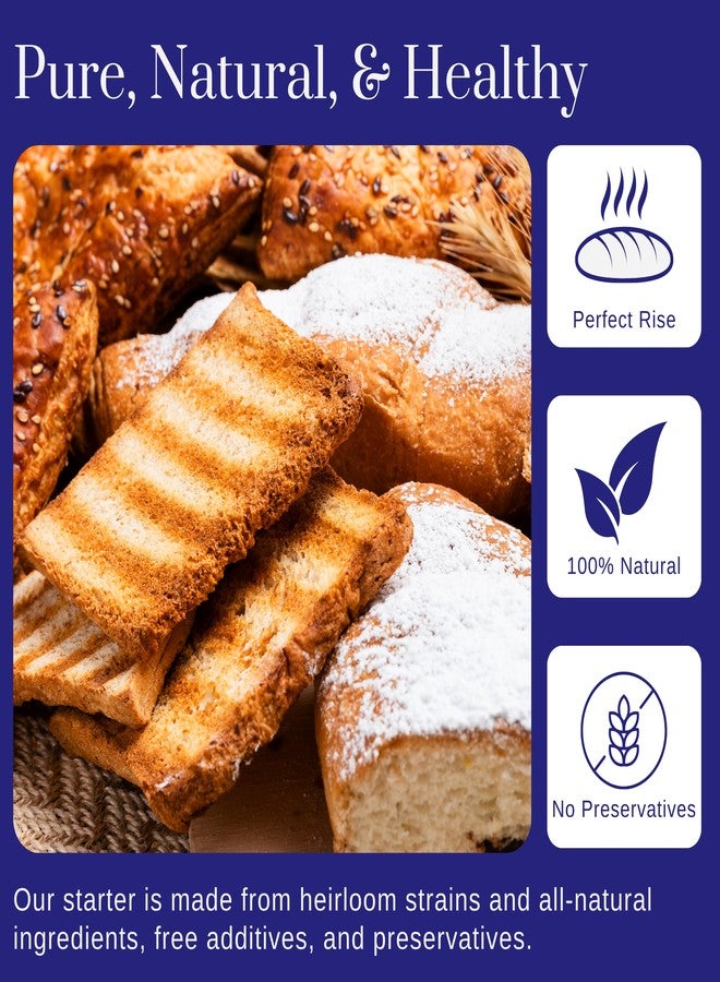 Captain Sourpants San Francisco Sourdough Starter Culture- 100+ Year Old Dehydrated Heirloom Style Sourdough Starter Kit for Sourdough Bread, Pizza, Buns, Pancakes, Muffins | Easy to follow instructions. By Captain - Image 3
