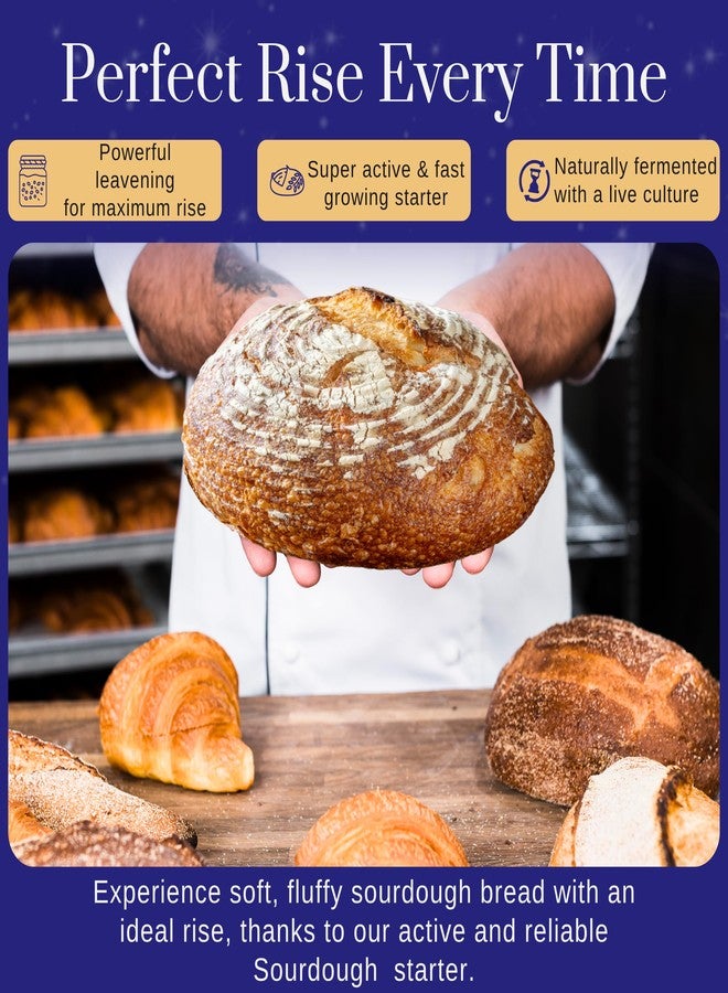Captain Sourpants San Francisco Sourdough Starter Culture- 100+ Year Old Dehydrated Heirloom Style Sourdough Starter Kit for Sourdough Bread, Pizza, Buns, Pancakes, Muffins | Easy to follow instructions. By Captain - Image 2
