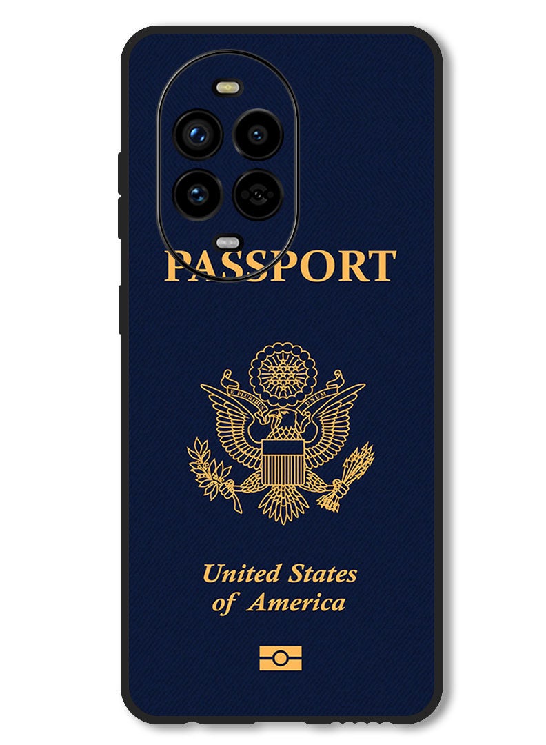 Theodor Case Compatible with Huawei Nova 13 Pro Protection Shockproof Bumper Cover Usa Passport - Image 1