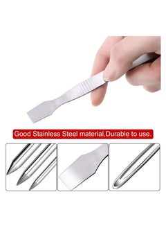 Excefore 6 Pieces Paracord Stitching Set Silvery 6 Sizes Paracord FID Lacing Stitching Needles Paracord Smoothing Tool Lacing Leathercraft Needle for Paracord  - Image 1