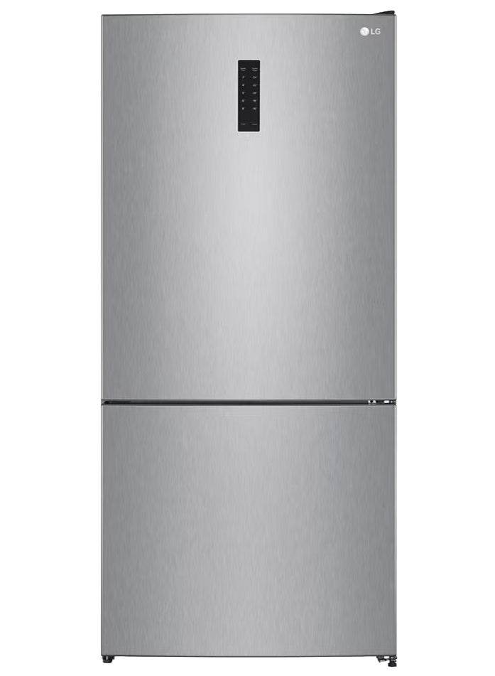إل جي LG Refrigerator 588 Liters GTF569PVAM No Frost Combi Inverter Digital - Silver GTF569PVAM SILVER - Image 1