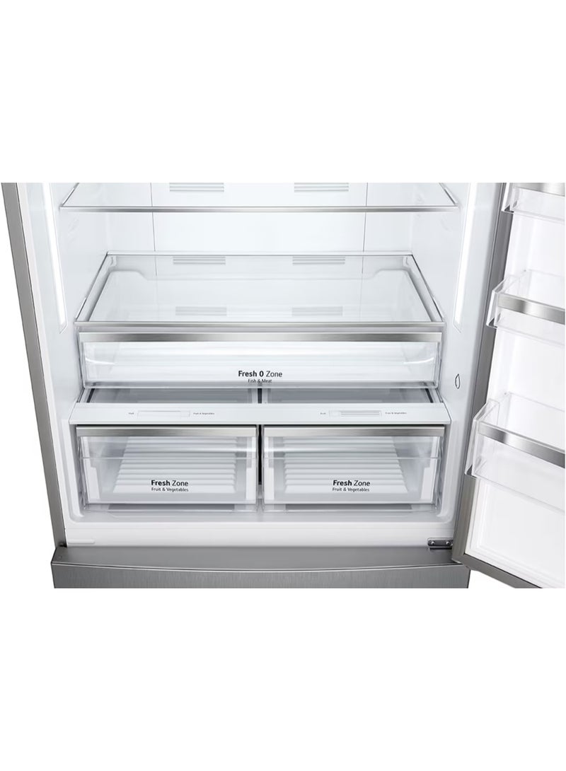 إل جي LG Refrigerator 588 Liters GTF569PVAM No Frost Combi Inverter Digital - Silver GTF569PVAM SILVER - Image 3