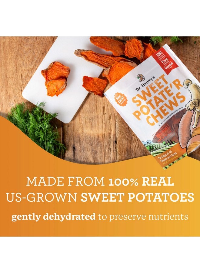دي آر. هارفي حلوى البطاطس الحلوة من دكتور هارفي - حلوى البطاطا الحلوة الطبيعية للكلاب (16 أونصة) - Image 3