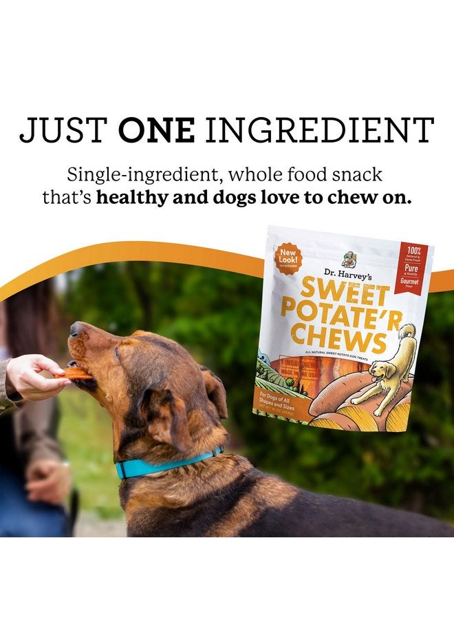 دي آر. هارفي حلوى البطاطس الحلوة من دكتور هارفي - حلوى البطاطا الحلوة الطبيعية للكلاب (16 أونصة) - Image 2
