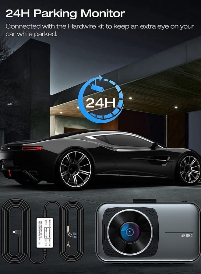 MODE Dash Cam Front and Rear Dual Dash Cam 3 inch Dashboard Camera Full HD 170° Wide Angle Backup Camera with WIFI & Night Vision WDR G-Sensor Parking Monitor Loop Recording Motion Detection - Image 3