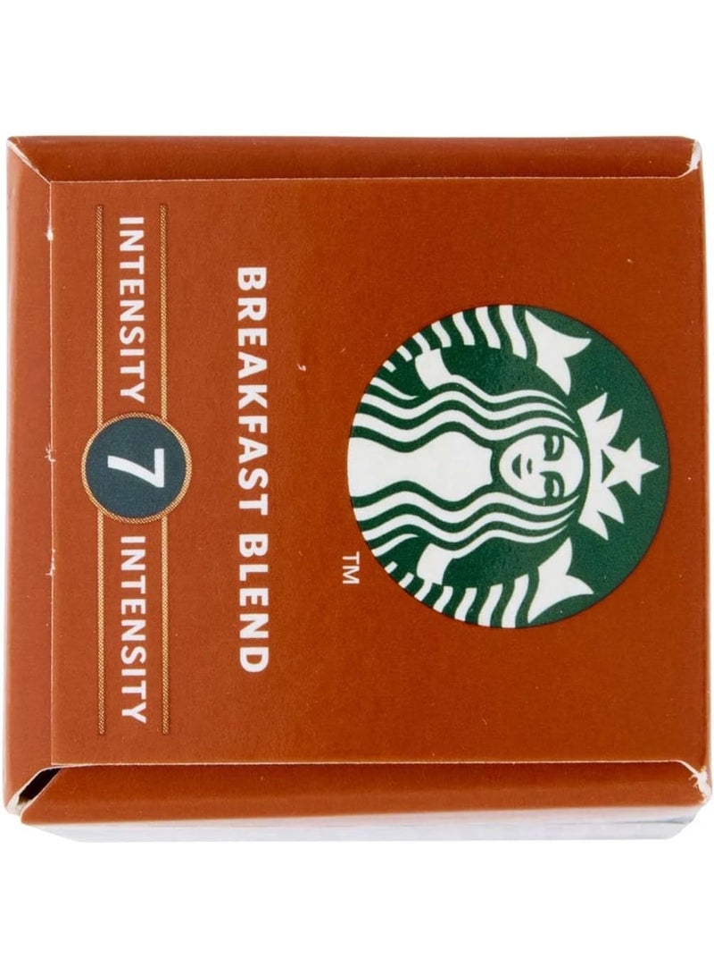 ستاربكس كبسولات ستاربكس بريك فاست بلند  لآلات نسبريسو  تحميص متوسط خفيف، نكهة حيوية، درجة 7 - Image 2