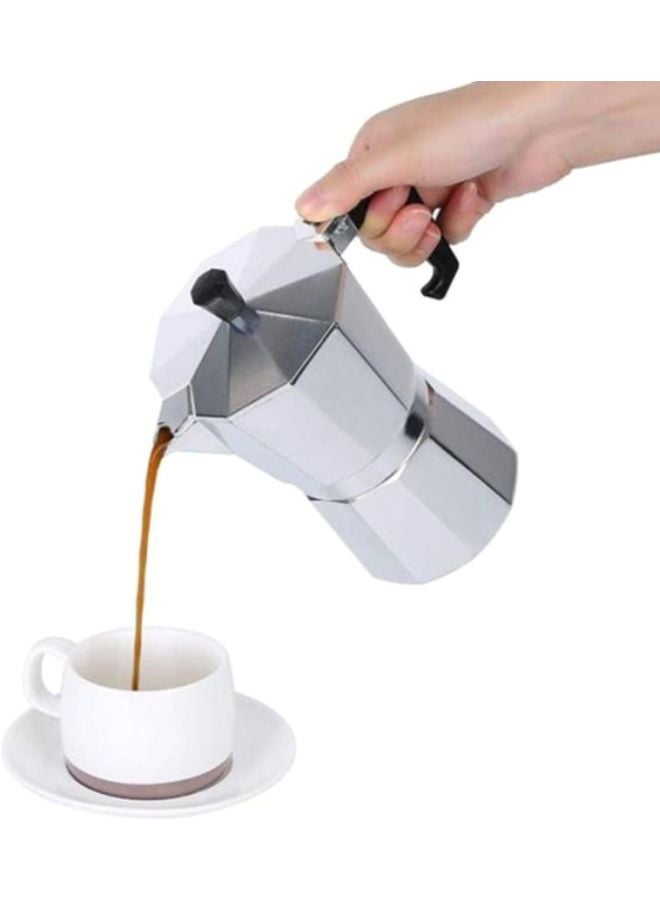 DESSINI Stainless Steel Coffee Maker Silver/Black - Image 4