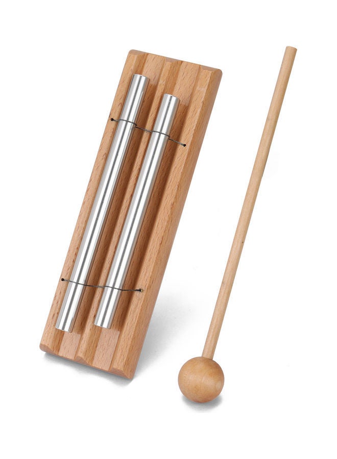 نيبمينينت أجراس طاولة خشبية محمولة بنغمتين مزودة بمطرقة - Image 1