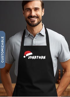 شير ذا لوف  مئزر قابل للتخصيص بطابع عيد الميلاد - مثالي للخبز والطهي في الأعياد  - Image 1