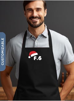 شير ذا لوف  مئزر قابل للتخصيص بطابع عيد الميلاد - مثالي للخبز والطهي في الأعياد  - Image 3