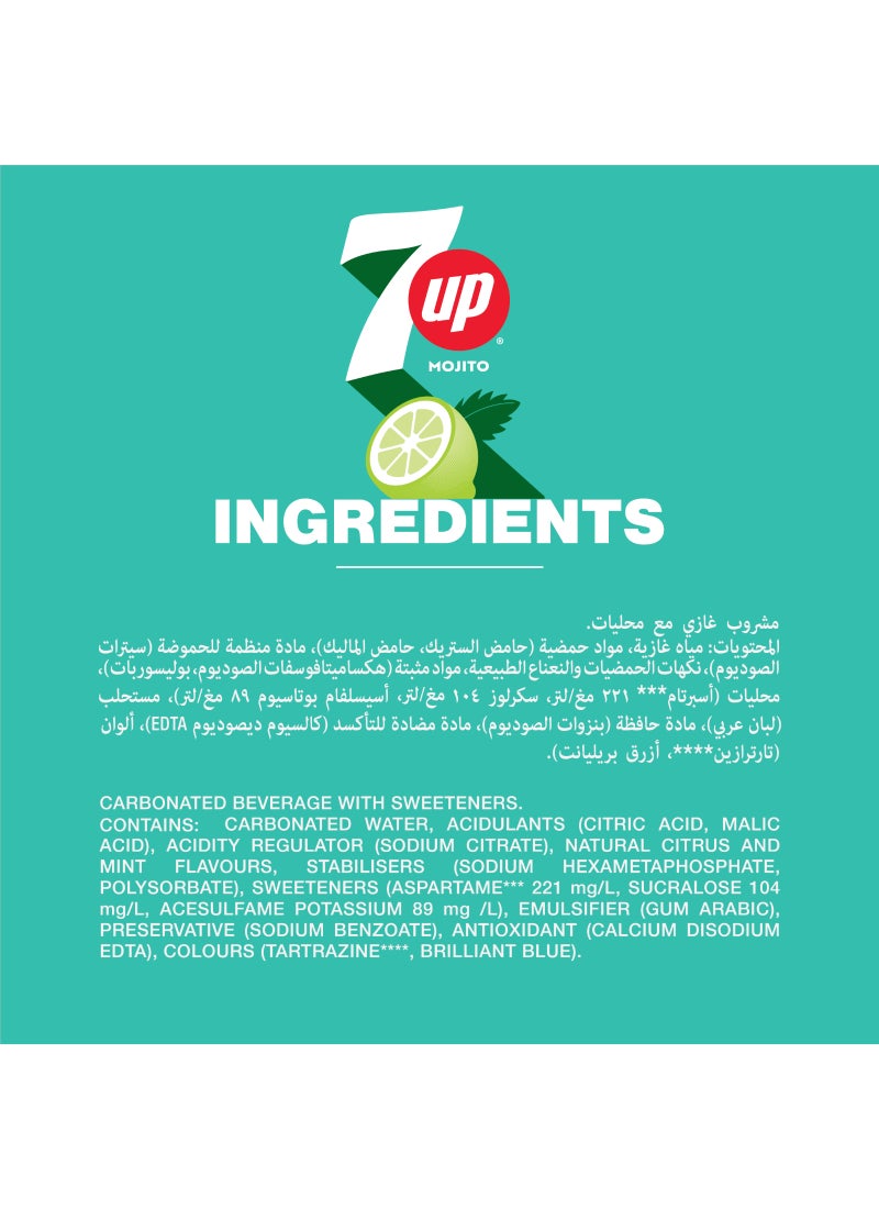 7up Mojito Zero Carbonated Soft Drink Cans - Image 3