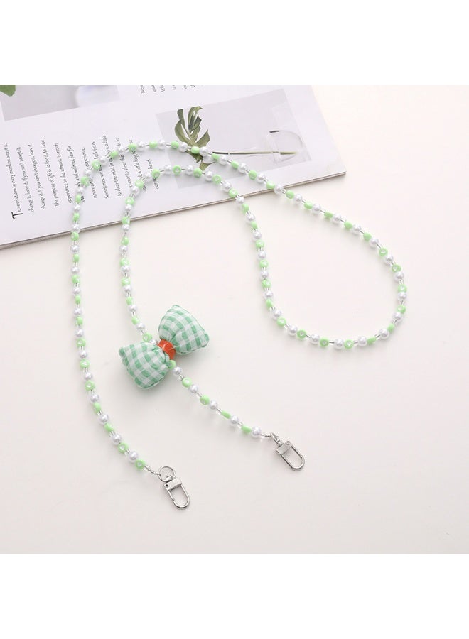NIBEMINENT Phone Charm/ Chain Strap for Women Girls, Acrylic Beads Cell Phone Case Lanyard Wrist Strap