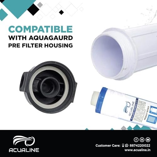 ACUALINE Pre Filter for Water Purifier - 9 Inch PP Yarn Wound Threaded Candle Cartridge Compatible With Aquaguard, Livpure, LG and All Other Brands (Pack of 2) - Image 3