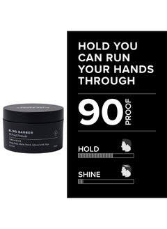 Blind Barber Blind Barber 90 Proof Hair Pomade for Men - Strong Hold, Natural Finish - Water-Based Pomade for Men with Hops & Tonka Bean - Free of Greasy Oils, Easy to Use Matte Pomade - (2.5 Oz)  - Image 3