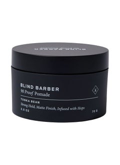 Blind Barber Blind Barber 90 Proof Hair Pomade for Men - Strong Hold, Natural Finish - Water-Based Pomade for Men with Hops & Tonka Bean - Free of Greasy Oils, Easy to Use Matte Pomade - (2.5 Oz)  - Image 1