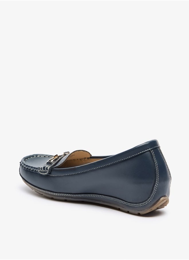 Le Confort Women Metal Accent Loafers with Wedge Heels  - Image 2