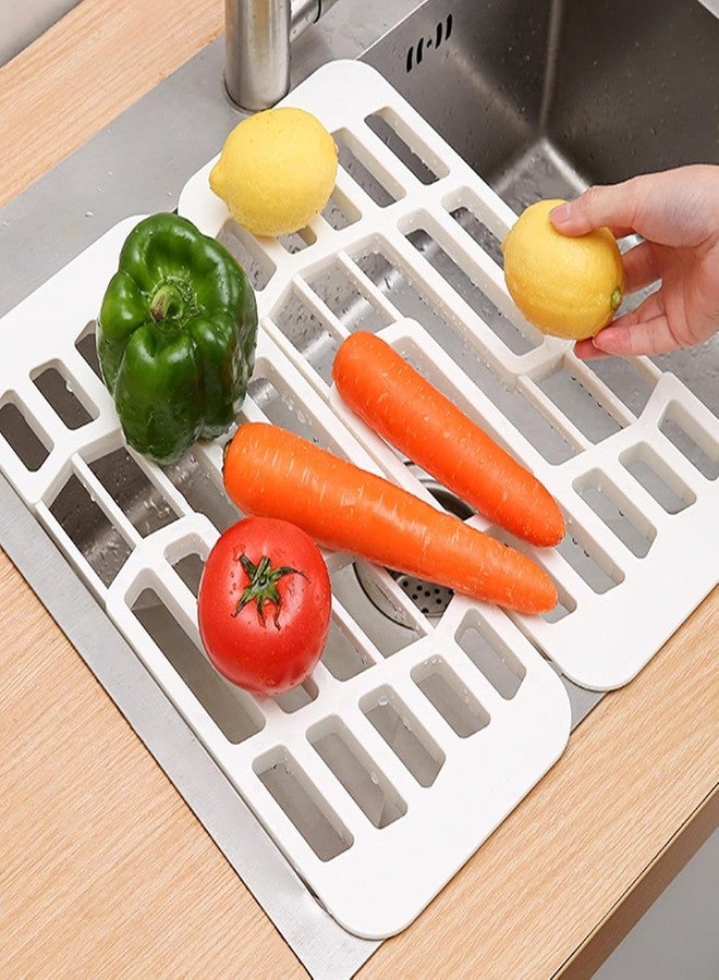 TUPERMAR Over Sink Dish Drying Rack Space Saving Retractable Sink Drain Rack to Clean Expandable Dish Drainer Dish Drainer Drying Rack for Draining Bowls Dishes - Image 2